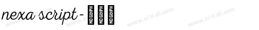 nexa script字体转换